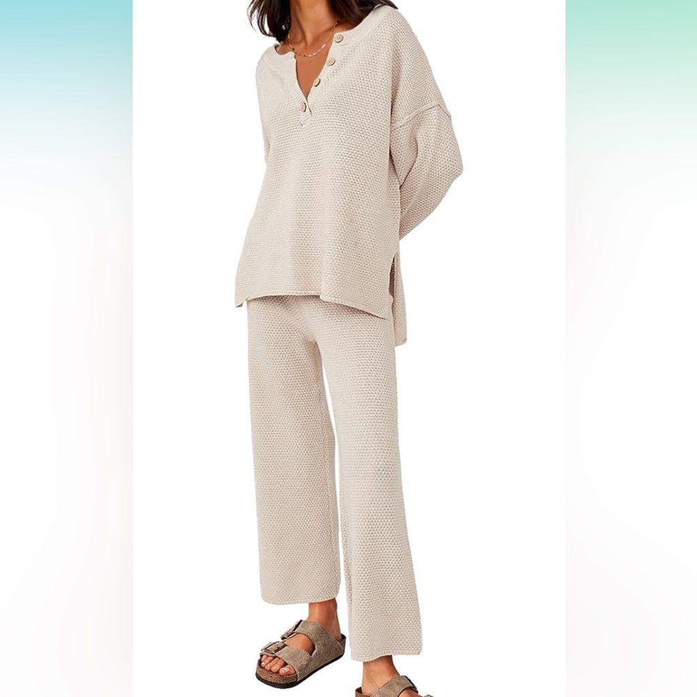 Cozy Knit Waffle Set